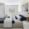 bedroom with bed and TV