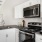 kitchen with white cabinets